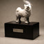 Samoyed sculpture pet urn