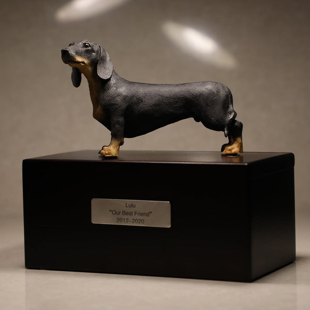 Dachshund Sculpture Pet Urn