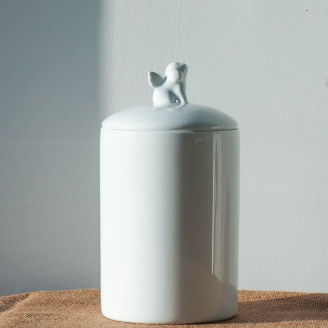 Jingdezhen Ceramic Cat and Dog Pet Urn Memorial Jar