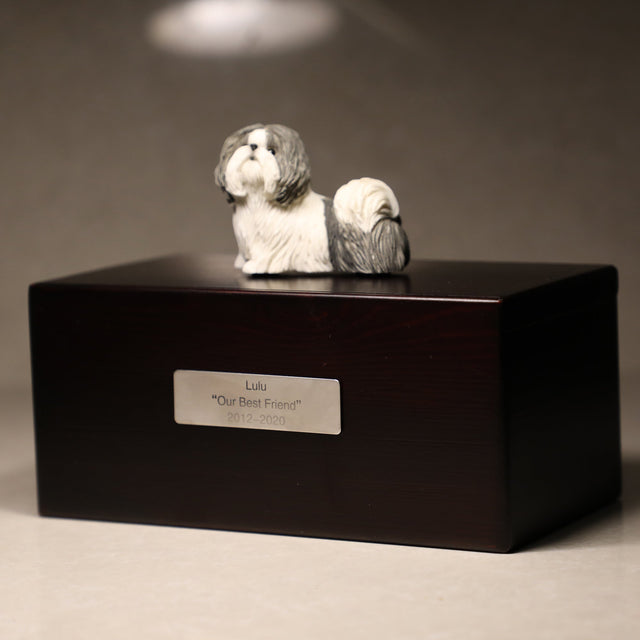 Shih Tzu sculpture pet urn
