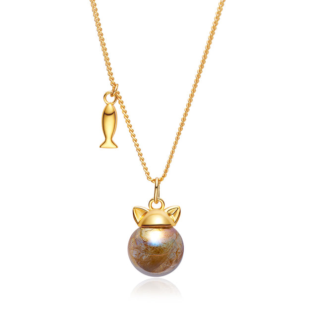 Pull Pull Small Ears Cats and Dogs Pet Souvenir Necklace